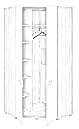 Шкаф угловой   МН-026-11