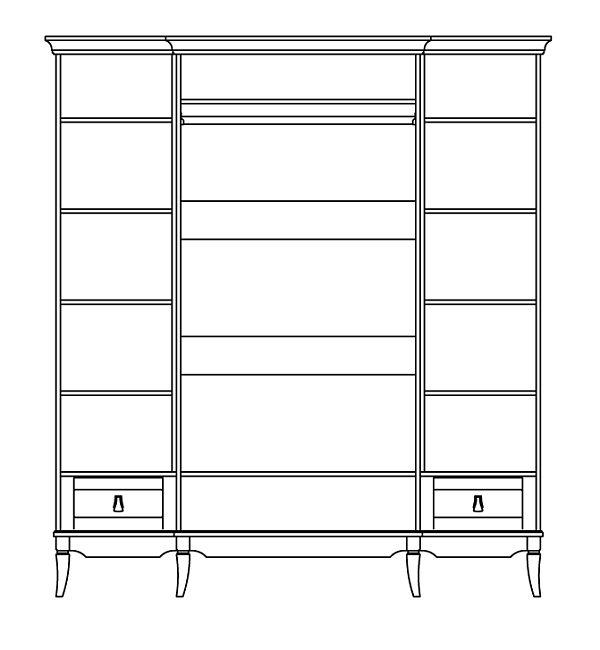 Шкаф комбинированный   ГМ 6554-10