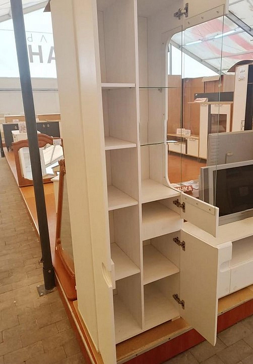 Шкаф с витриной   МН-026-01/1