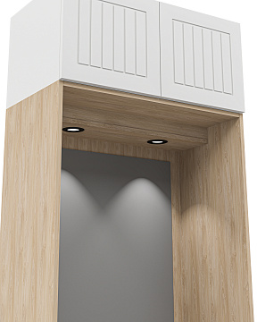 Отис (Белый, МДФ, вертикальная фрезеровка)