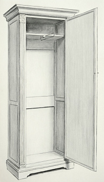 Шкаф для одежды (правый) ГМ 5921