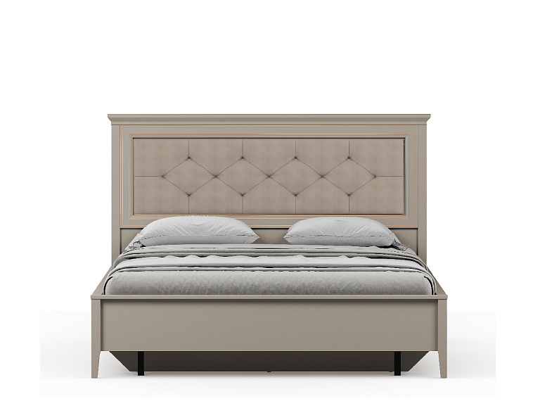 Кровать с мягким элементом c металлическим основанием  Classic LOZ160х200