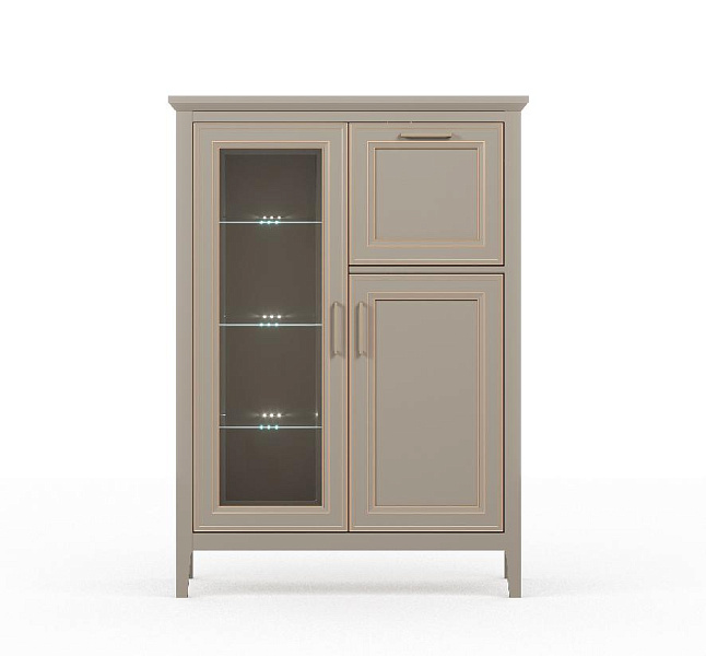 Тумба с подсветкой  Classic KOM1W1D1B