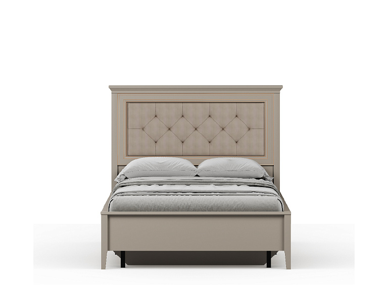 Кровать с мягким элементом c металлическим основанием  Classic LOZ120х200