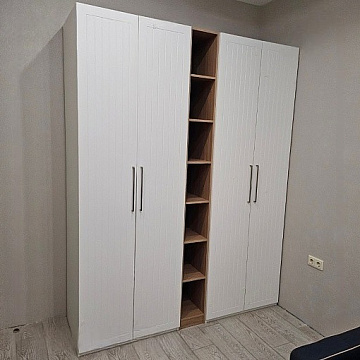 Отис (Белый, МДФ, вертикальная фрезеровка)