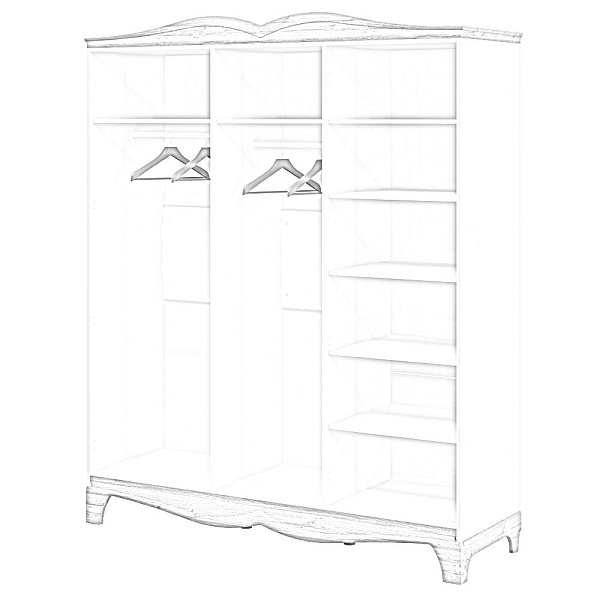 Шкаф для одежды   МН-041-04